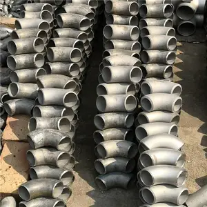 专业生产不锈钢白钢冲压弯头石油电力无缝加厚弯头