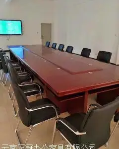 昆明会议桌图片价格办公桌椅 电脑桌办公家具配套