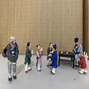 场景复古沙盘模型人物塑造模型博物馆场景沙盘模型