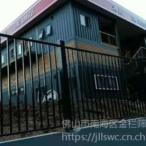 广东韶关别墅庭院围栏场地围网坚固耐用不生锈草坪铁栏杆锌钢隔离栏