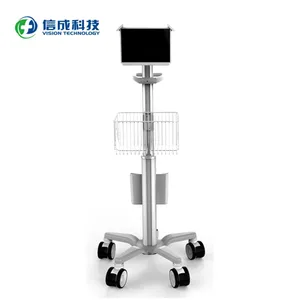 VISION| VT001-21|轻便推车 IPAD平板移动带储物篮|移动设备推车
