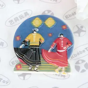 黎族树脂摆件定制 创意民族风景区人物树脂玩具来图定做 树脂公仔摆件装饰品
