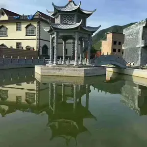 现货直径3米青石凉亭，花岗岩石凉亭，金玉石雕批发