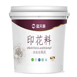蓝天豚 水性硅藻泥 印花料,生产厂家,硅藻泥壁材