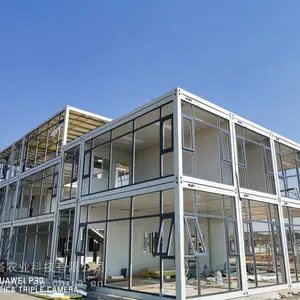 定制玻璃幕墙集装箱房活动房景区露营基地钢结构