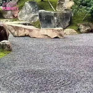 湛江黑色砾石庭院装饰,铺设出田园风格的美