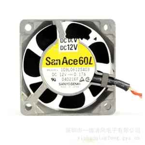 原装三洋 6CM 109L0612S403 6025 12V 0.17A 铝框 超长寿命散热风扇
