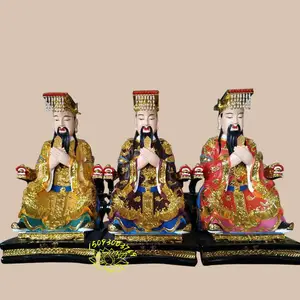 厂家直销三元帝君神像 天地水三官神 三官帝君神像 寺庙佛像三官大帝神像 河南佛像厂家