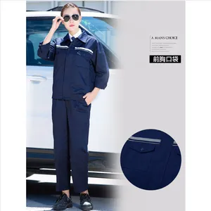 供应红色女工装_伟红服饰耐脏工作服_威海便捷工作服