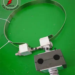 成都ADSS光缆引下线夹 光缆抱箍引下夹具 杆用抱箍夹具