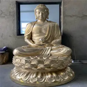 正圆传统腊膜铸造铜三宝佛 铜雕三世佛工艺厂