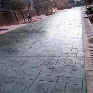 混凝土压模艺术路面彩色压花 公园人字形地坪模具免费使用