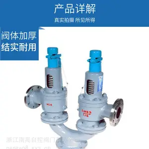 A43H-16C双联式弹簧式安全阀 铸钢材质硬密封全启式安全阀