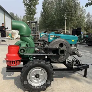 移动式抽水机厂家灌溉抽水排水泵座驾式三轮泵车