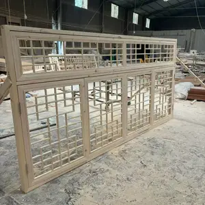 古建中式雕花门窗 手工实木木窗花 榫卯中式花格 仿古工程定制批发
