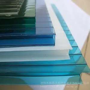 厂家PC阳光板 聚碳酸酯中空板 表面含UV保温隔热车雨棚pc板定制