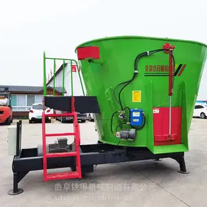 立式tmr饲料搅拌机 牛场养殖混料机 5立方9立方大小型号可选