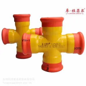 卓拉菲尔压接式涂塑碳钢管件天然气卡压式涂覆碳钢管配件定制