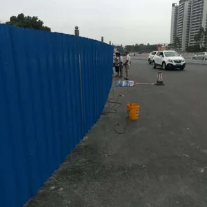 彩钢围挡厂家 施工工地围蔽 单层铁皮围挡 市政施工安全围蔽