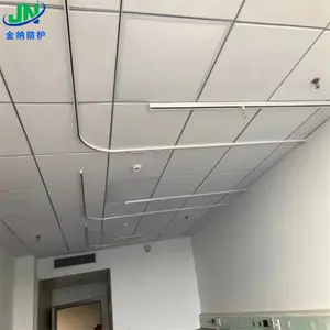 隔帘轨道 象牙白隐形隔帘轨道安装