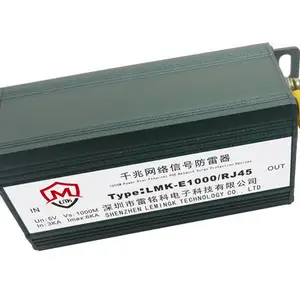 单路千兆网络信号防雷器LMK-E1000/RJ45