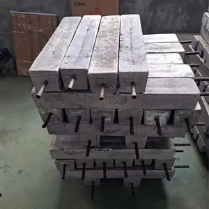 预包装镁阳极管道保护埋地式镁合金牺牲阳极8kg镁棒镁块阴极保护