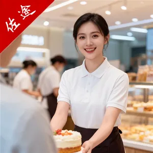 连锁店工作t恤 高端polo衫 企业家政促销员赠品宣传活动文化广告衫