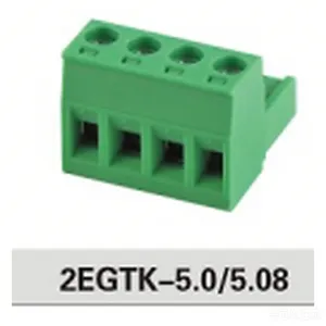 冠泰电子2EGTK-5.0/5.08接线端子连接器插头磷青铜镀锡 盒装可定制
