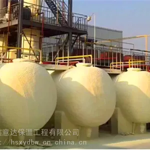 罐体保温 储罐聚氨酯发泡喷涂灌注保温 鑫意达承接聚氨酯喷涂罐体保冷防腐铁皮保温施工