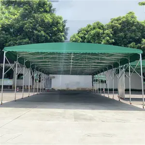 白云推拉雨棚厂家电动遮阳棚大型仓库雨棚烧烤排挡雨棚物流停车棚