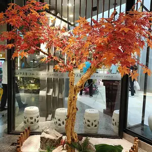沈阳工厂假树叶藤假美国红枫树叶森美景观冬季美化
