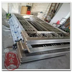 别墅室内装饰庭院布景金属隔断隔扇 复古***不锈钢镀钛屏风