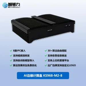 8路AI算法盒子视觉分析边缘计算盒智能安防烟火|安全帽|工服|摔倒|打电话|区域入侵|人员技术等30+算法