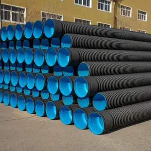 dn400 HDPE˫�ڲ��ƹܳ��� ����ˮ�������ܵ� �������� �����ȫ