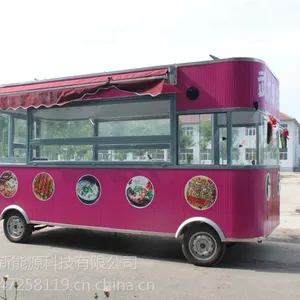 四轮电动小吃车小餐车房车流动小吃车摆摊车熟食卤味油炸冷饮餐车