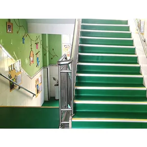 深圳惠州PVC楼梯走道施工_案例工程_深圳市宝安区东山幼儿园楼梯走道更新工程_真实用材、严谨施工