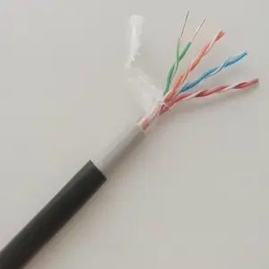 讯道家装线透明电视线160编电视线四屏蔽高清电视线SYWV-75-5 100米