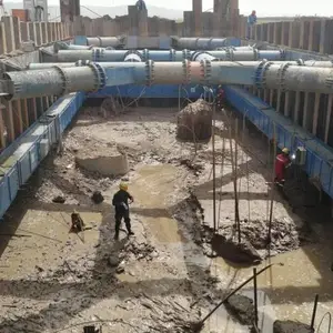 山西钢板桩、吕梁钢板桩、引孔机、打桩机、基坑支护