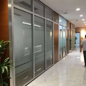 成品办公室隔断_光明区公明办公室百叶窗玻璃高间隔断报价