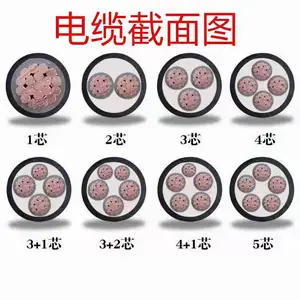 供应低压4芯铜芯电缆 YJV-4*25 ZR阻燃设备用路灯主线