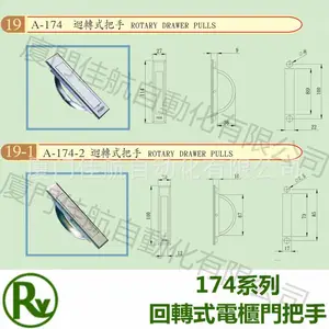 臺灣 枝輝 A-174-1 A-174-2 迴轉式把手 電櫃回轉把手 A-205