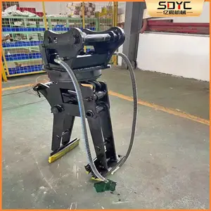 水泥大理板夹石机路牙石安装工具路沿石安装夹具挖掘机加装石板夹