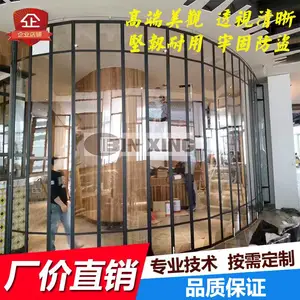 深圳供应水晶门铝合金水晶折叠推拉门电动透明水晶卷帘门