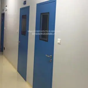 亚宝净化钢制土建门 手术室密闭成品门 喷塑钢制净化成品门 防火门 成品密闭门 厂家定制 净化门 中央厨房门12