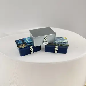 現(xiàn)貨盲盒馬口鐵盒密碼鎖兒童鎖收納鐵盒