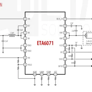 ETA6071���������͵�ѹ������ѹ��2��3�ڵ�س��оƬ