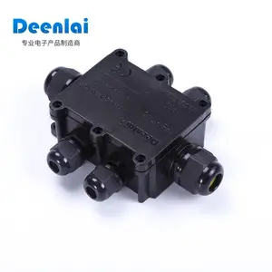 灯具接线盒 地埋盒 ip68接线盒 过线盒带端子 FSH713 黑色接线盒