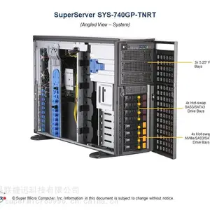 超微SYS-740GP-TNRT 4卡PCI-E 4.0 GPU服务器 人工智能 LGA 4189