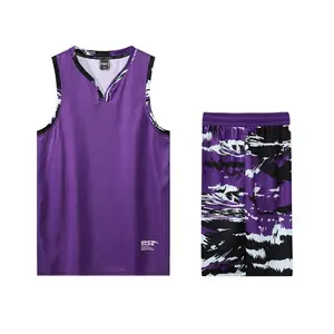 跨境篮球服套装男定制球衣印字夏运动训练背心比赛服订制队服订做