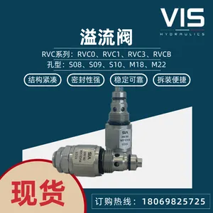 意大利VIS溢流阀RVC0.S08/S10/M18安全阀进口液压阀替换海德福斯
